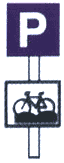 Informatory Road Signs - Parking Lot Cycles
