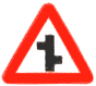 Cautionary Signs - Staggered Intersection